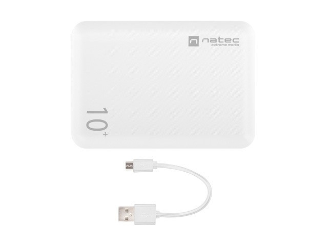 Power Bank Extreme Media Trevi Compact 10000mAh 2x USB + 1x USB-C Biały